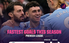 開場59秒破門，福登打入本賽季英超最快進球