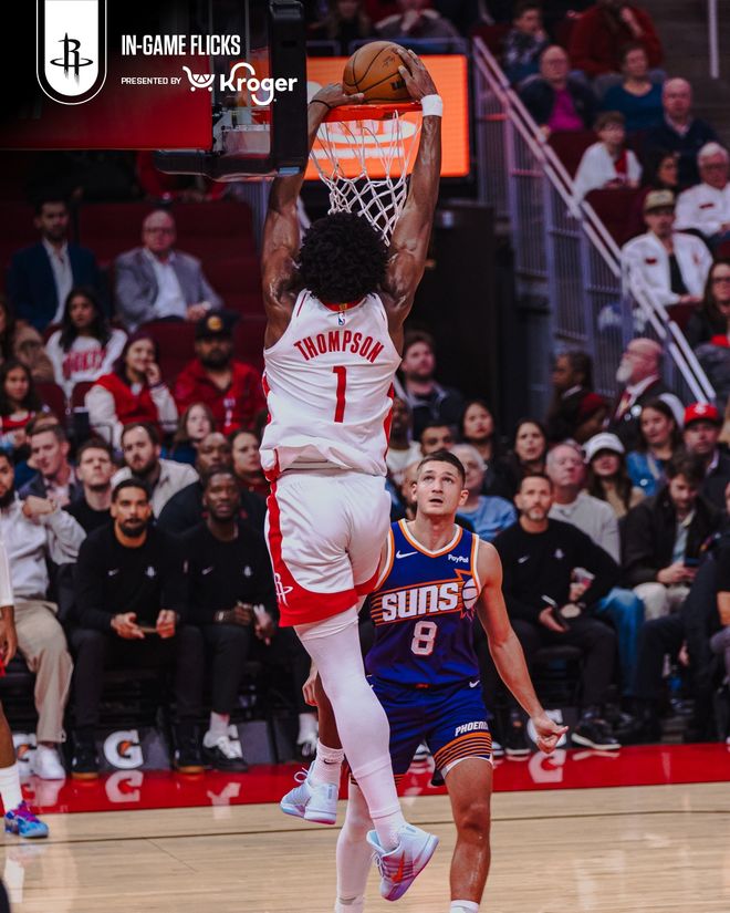 湯普森31+4火箭大勝太陽2連勝，杜蘭特28+8狄龍戰舊主23分